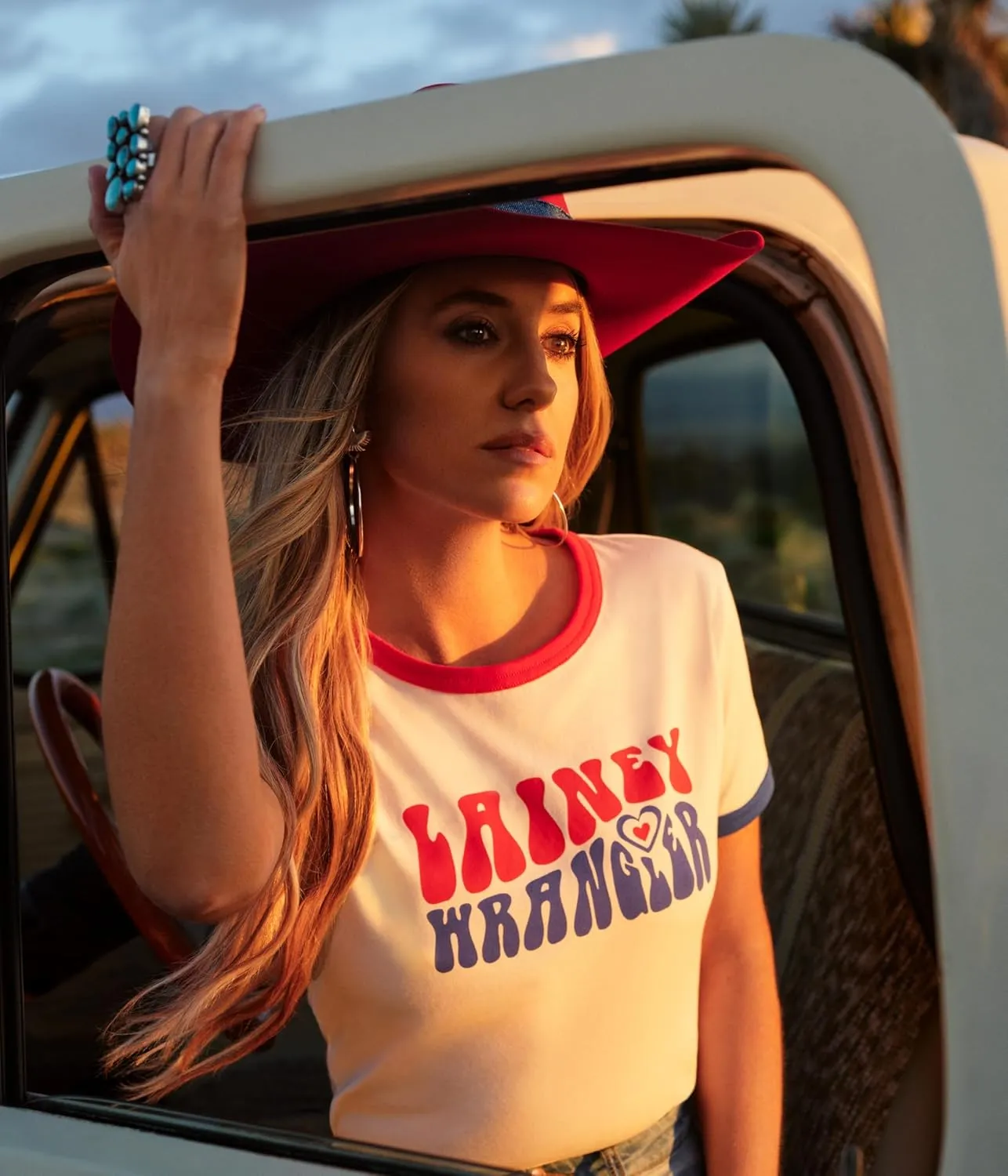 Wrangler Women's X Wilson Lainey Slim Ringer Tee