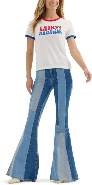 Wrangler Women's X Wilson Lainey Slim Ringer Tee