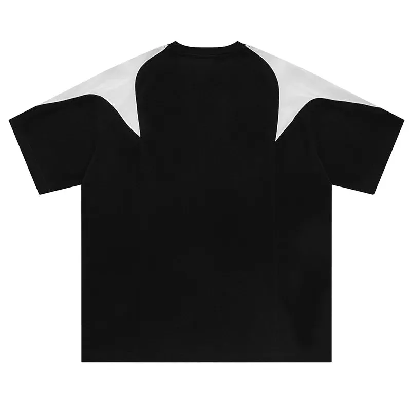 Y2K Letter Print Patchwork T-Shirt