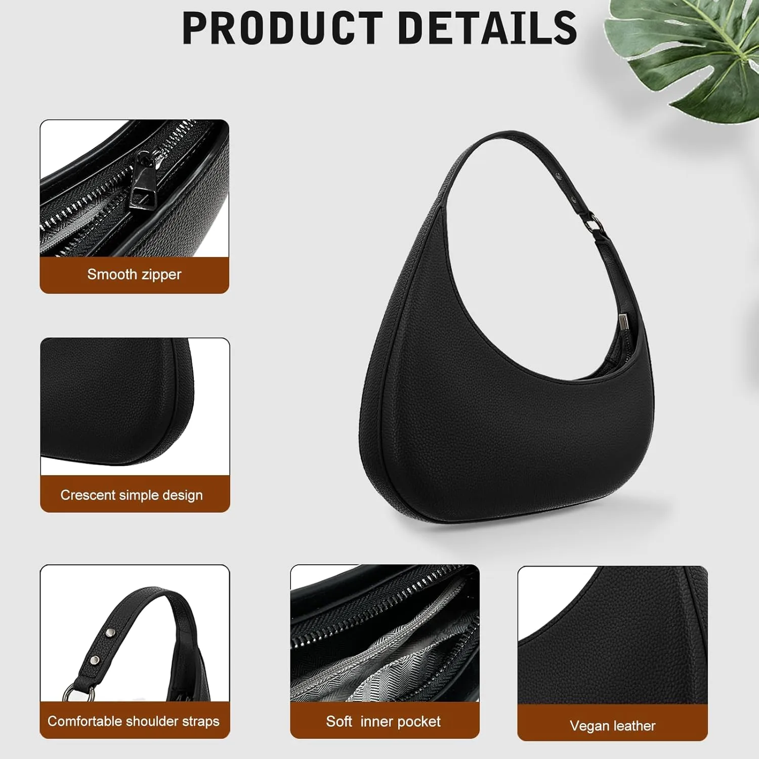 YDSIII Shoulder Bag For Women, Trendy Vegan Leather Shoulder Bag For Womens With Top Handle Bag, Going Out Bag