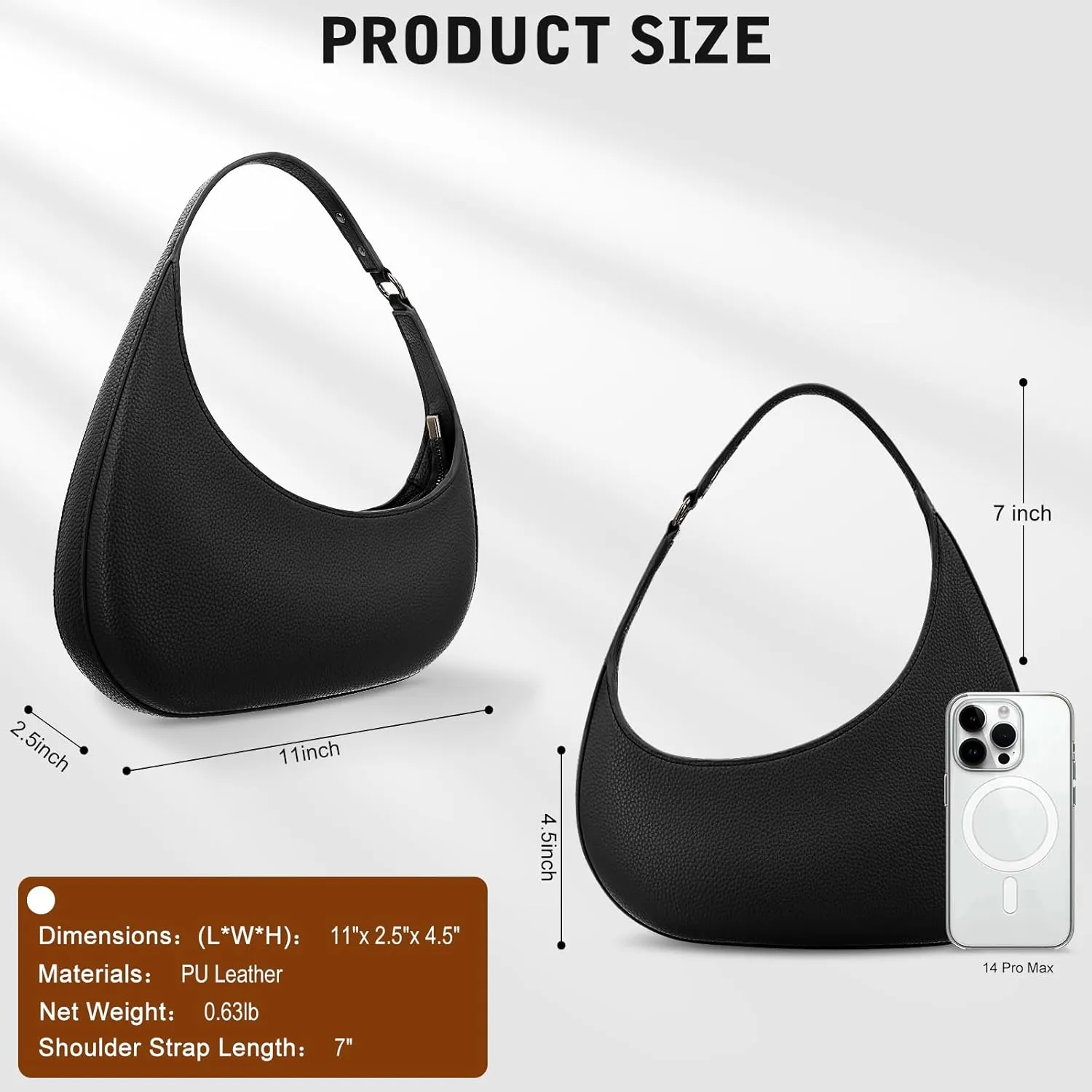 YDSIII Shoulder Bag For Women, Trendy Vegan Leather Shoulder Bag For Womens With Top Handle Bag, Going Out Bag
