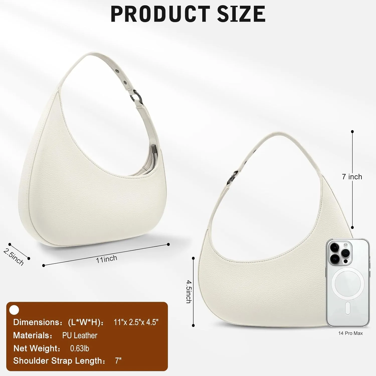 YDSIII Shoulder Bag For Women, Trendy Vegan Leather Shoulder Bag For Womens With Top Handle Bag, Going Out Bag