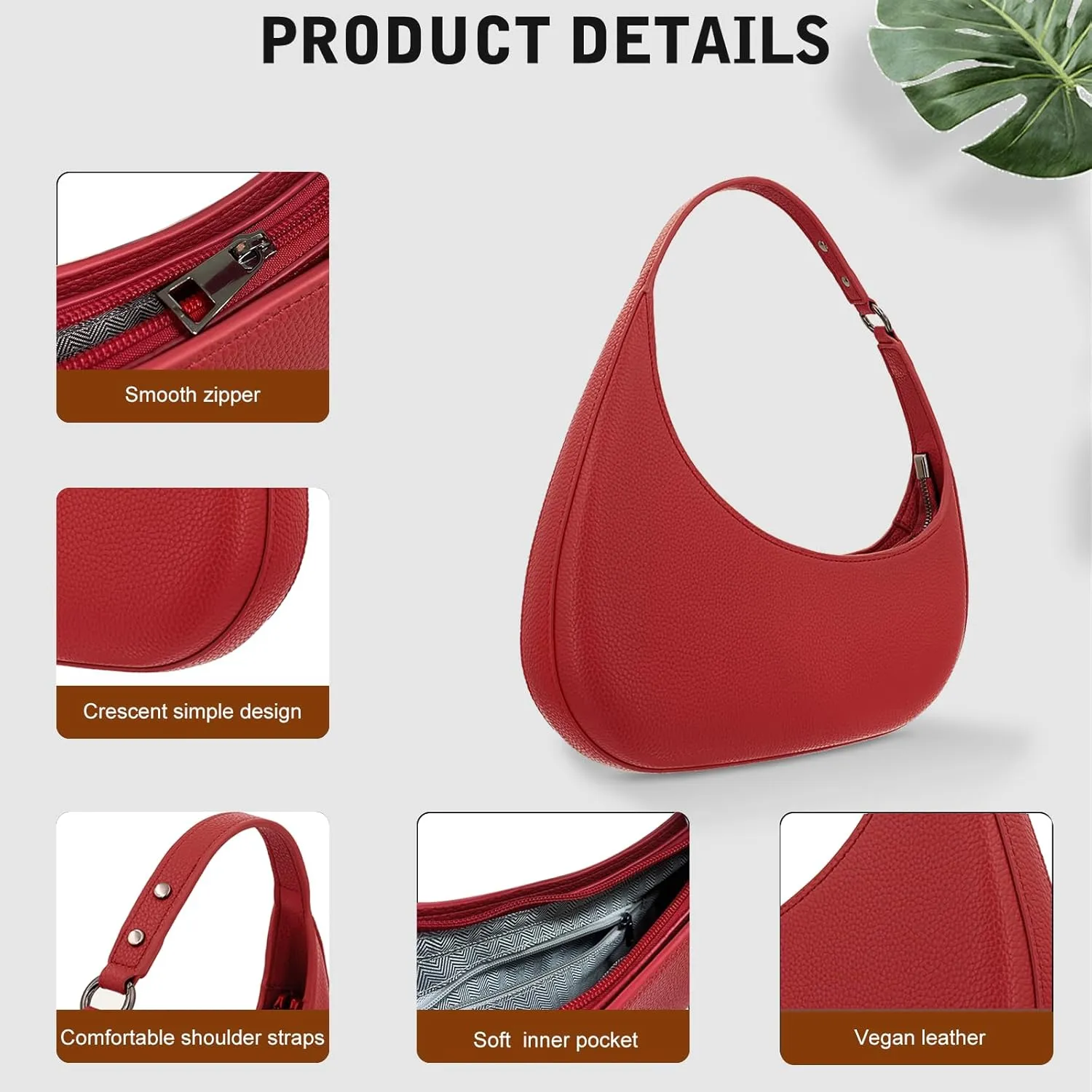YDSIII Shoulder Bag For Women, Trendy Vegan Leather Shoulder Bag For Womens With Top Handle Bag, Going Out Bag