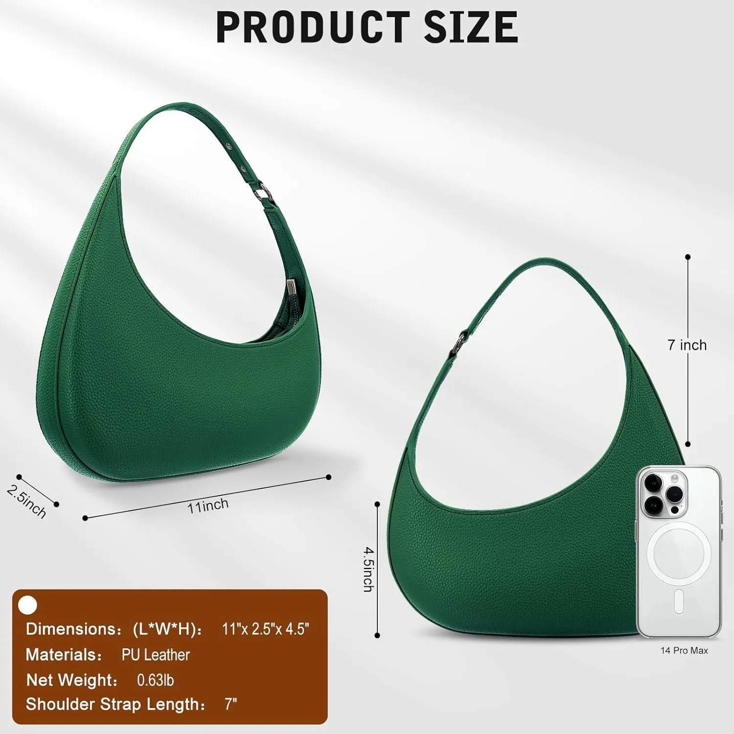 YDSIII Shoulder Bag For Women, Trendy Vegan Leather Shoulder Bag For Womens With Top Handle Bag, Going Out Bag