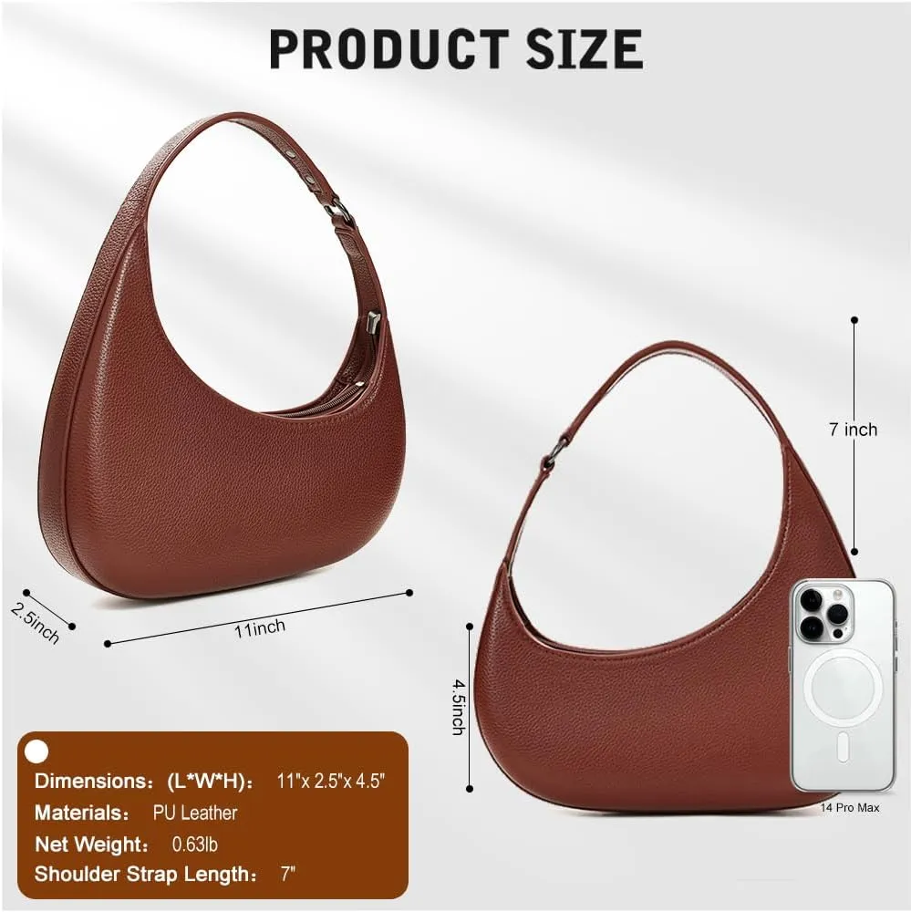 YDSIII Shoulder Bag For Women, Trendy Vegan Leather Shoulder Bag For Womens With Top Handle Bag, Going Out Bag