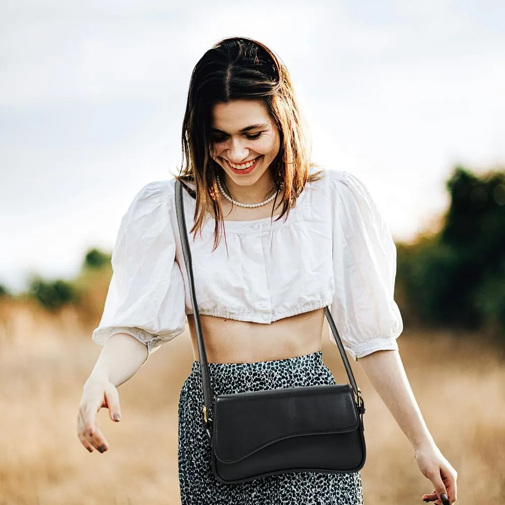 YDSIII Shoulder Bag For Women, Y2K Trendy Vegan Leather Shoulder Bag For Womens,Going Out Bag with 2 Removable Strap