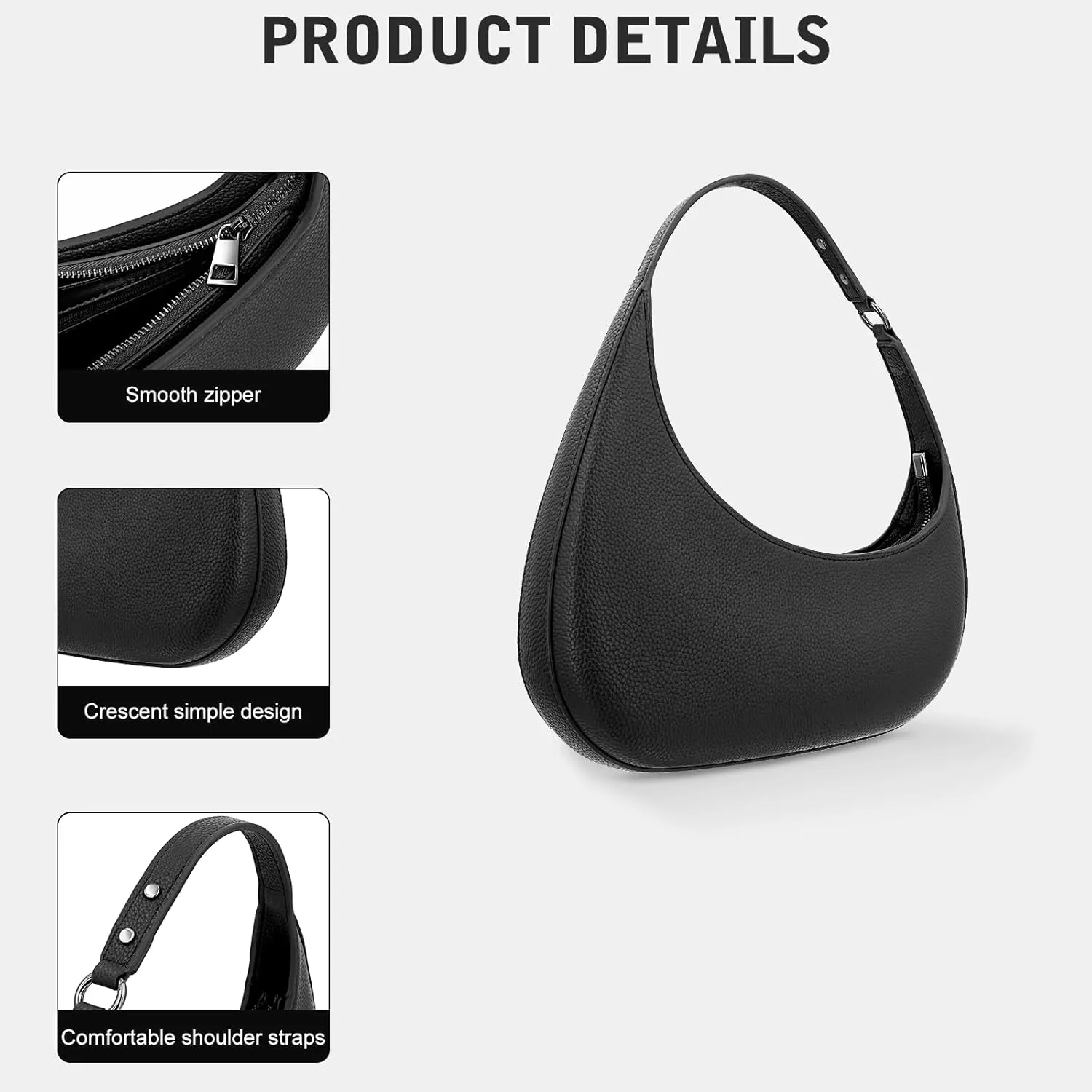 YDSIII Women's Shoulder Bag, Trendy Vegan Leather Shoulder Bag For Women