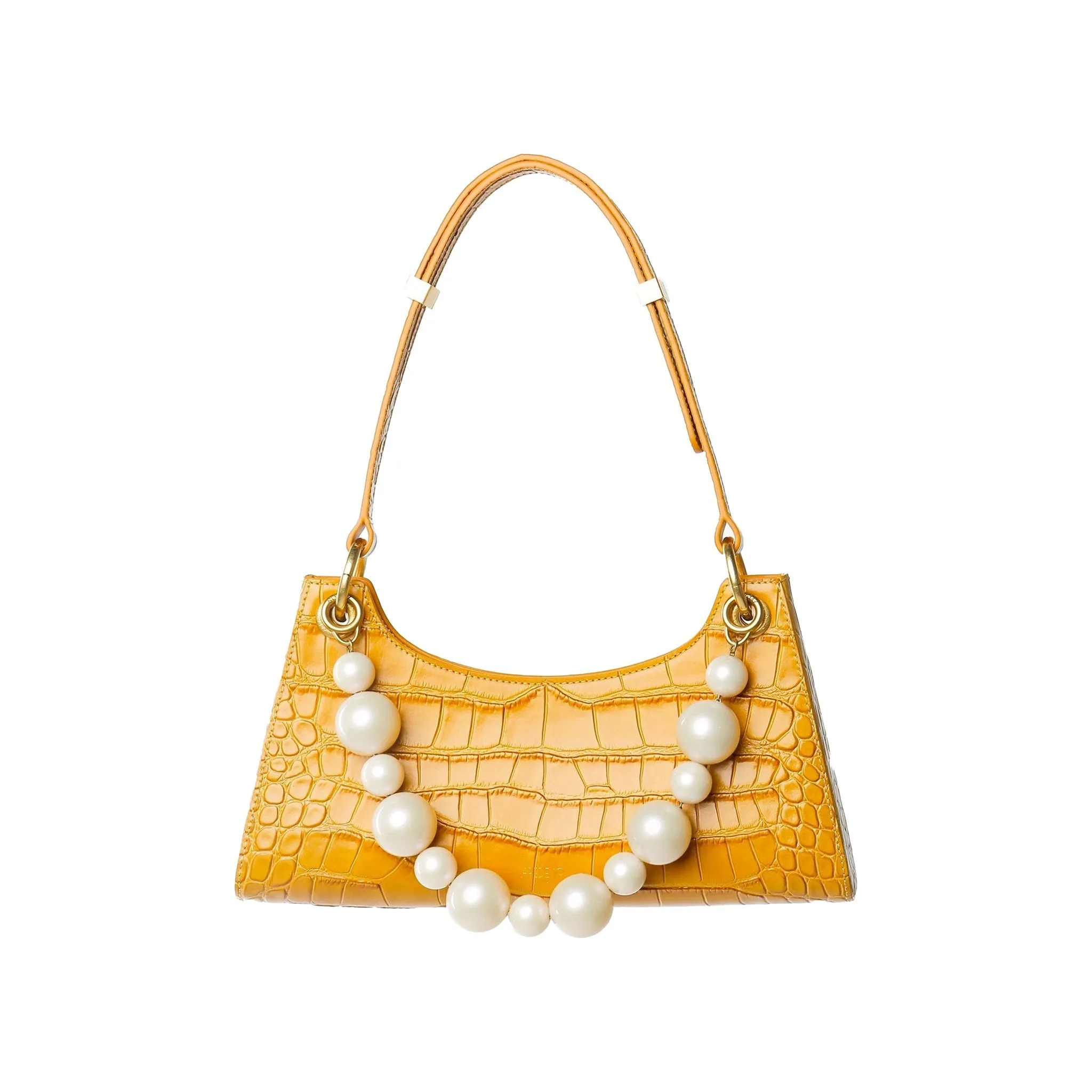 Yellow Croc Froggy Bag