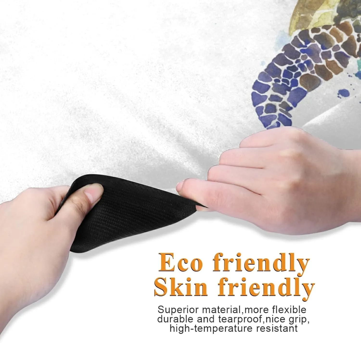 Yoga Mat Non Slip Rubber Fitness Safe Exercise Mat with Bag Durable Folding Workout Mat for Pilates and Floor Exercises