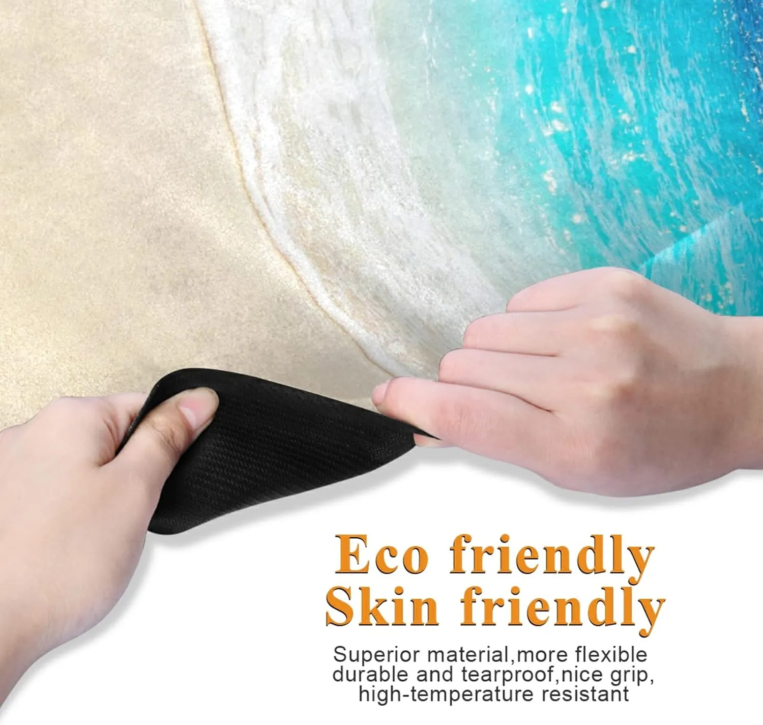 Yoga Mat Non Slip Rubber Fitness Safe Exercise Mat with Bag Durable Folding Workout Mat for Pilates and Floor Exercises