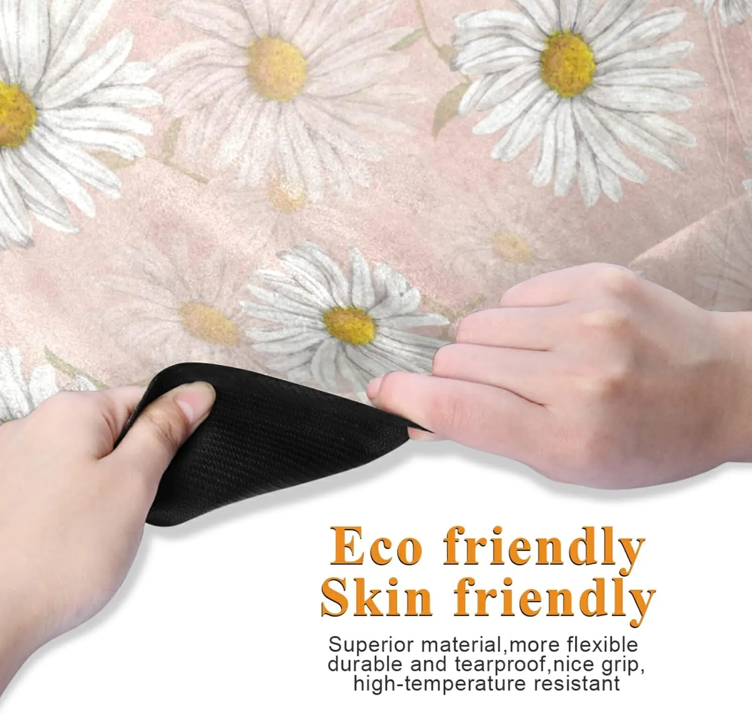 Yoga Mat Non Slip Rubber Fitness Safe Exercise Mat with Bag Durable Folding Workout Mat for Pilates and Floor Exercises