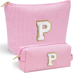 YOOLIFE Personalized Gifts for Women, Cute Travel Makeup Bag Daughter Niece Gifts Cosmetic Bag Skin Care Bag Sister Wife Friend Teacher Engagement Wedding Gifts for Women Mothers Day Thank You Gift P