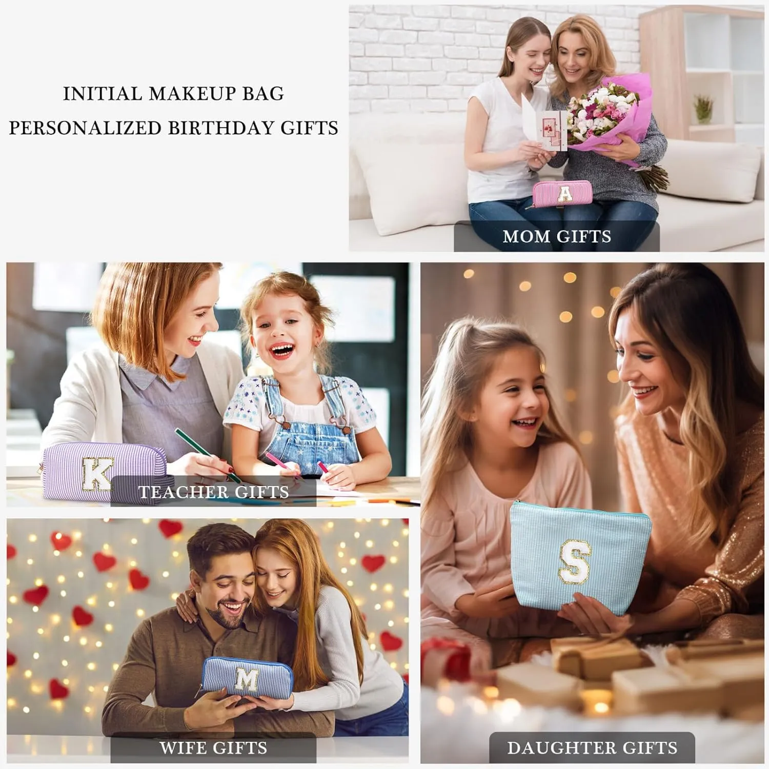 YOOLIFE Teacher Appreciation & Retirement Travel Gifts - Makeup Bag | Birthday & Mother's Day Gifts for Teachers & Women 2024