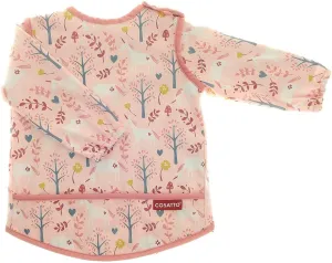 Ziggle x Cosatto Coverall Feeding Bib Waterproof Art Shirt Adjustable 9 Months - 3 Years, Unicorn Garden, One Size