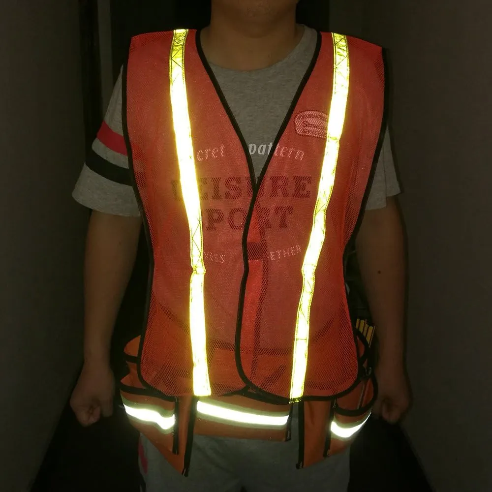 zojo High Visibility Safety Vests,Adjustable Size,Lightweight, Wholesale Reflective Vest for Outdoor Works, Cycling
