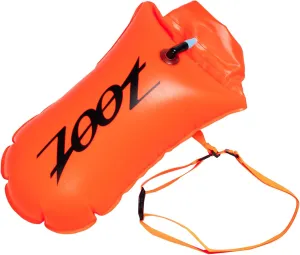 Zoot Ultra Swim Safety Buoy & Dry Bag, High-Visibility Open-Water Safety Floatation Device with Storage for Long-Distance Swimming Training Sessions (15L) - Neon Orange - 15L